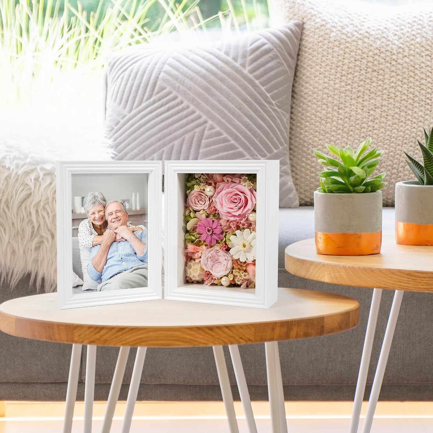 Eternal Rose Photo Frame Gift for Wife, Mom, Grandma – Birthday & Anniversary