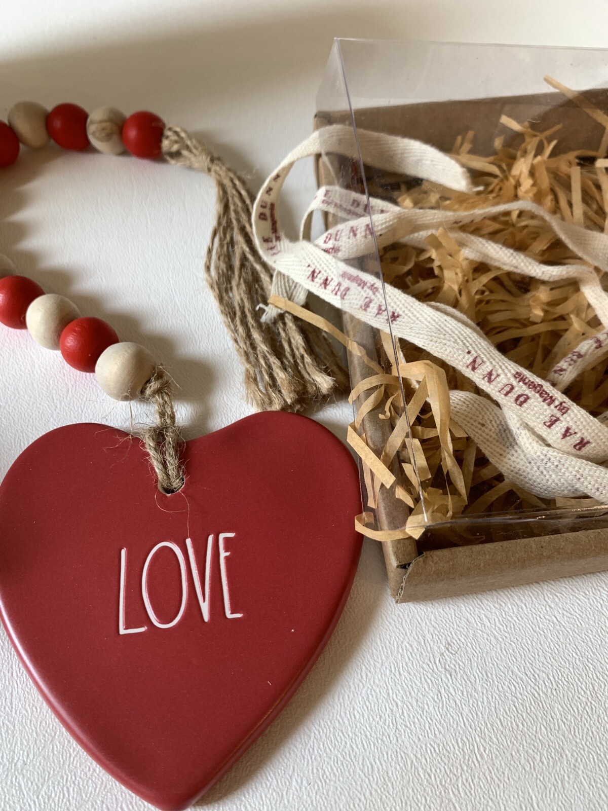 Rae Dunn | 50 Love Baking Cups | 50 Piece Toothpick Marker Tags | Love Garland