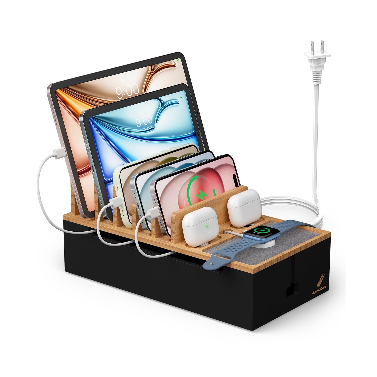 Pezin & Hulin Cable Management Box, Docking Station for Multi Devic… Fast Ship