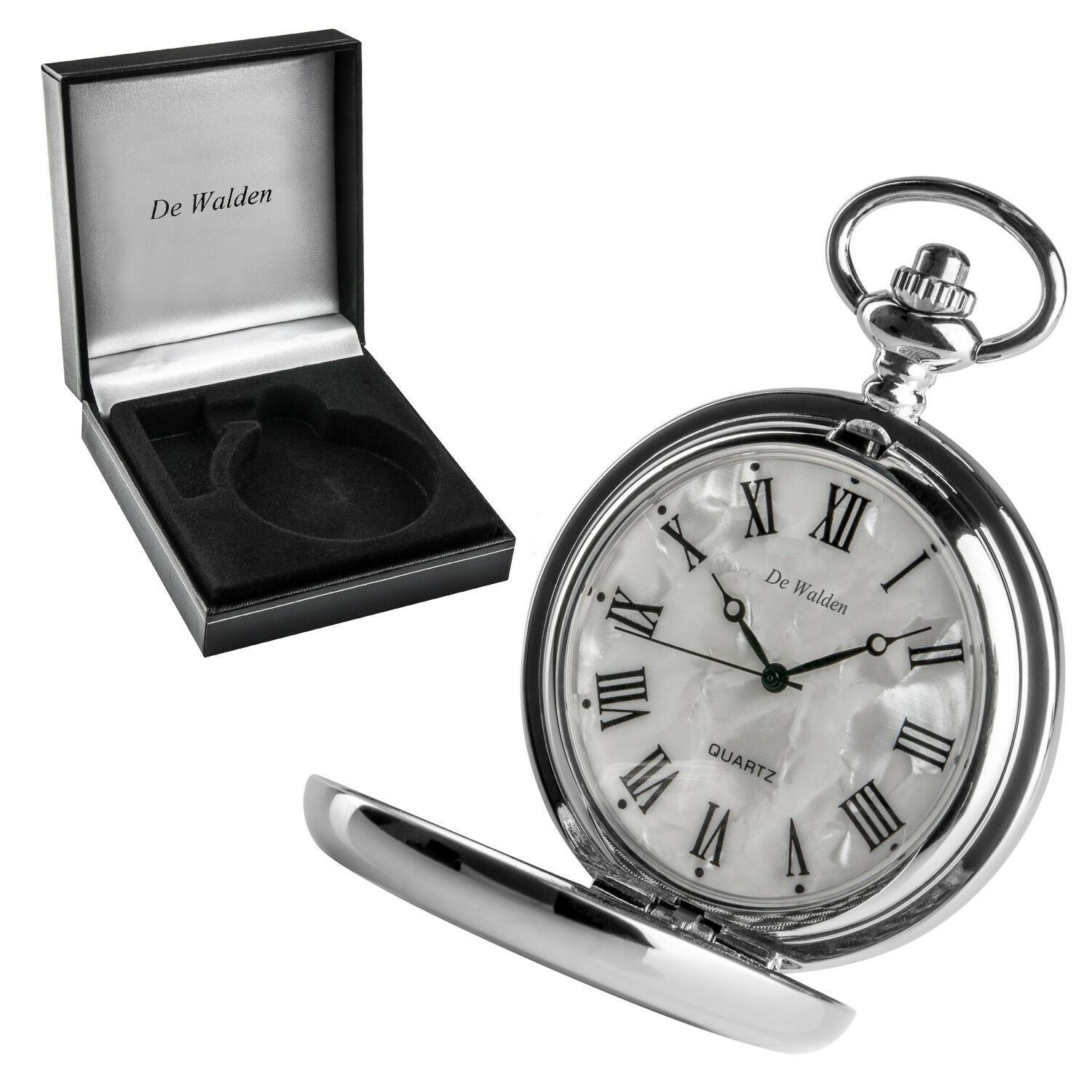 Godson Boys Christening Gift Engraved St Christopher Pocket Watch in a Box MOP
