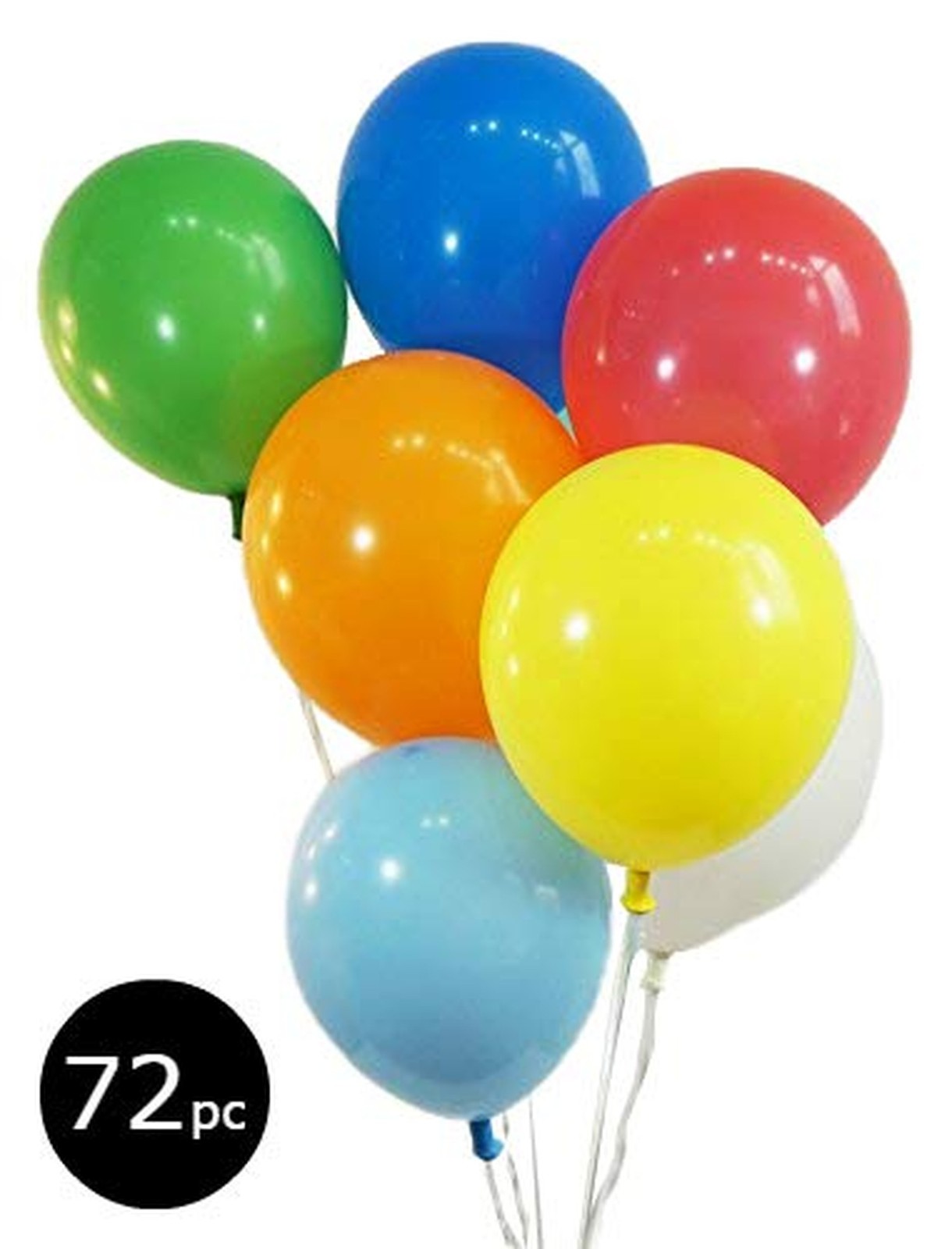 Bag of Balloons – 72 ct. Assorted Color Latex Balloons