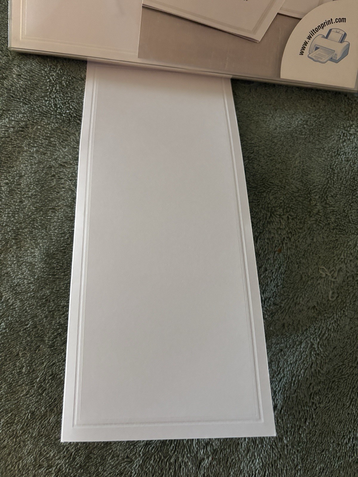 Wilton Trifold Programs Plain White 50 Pack. Lot of 4