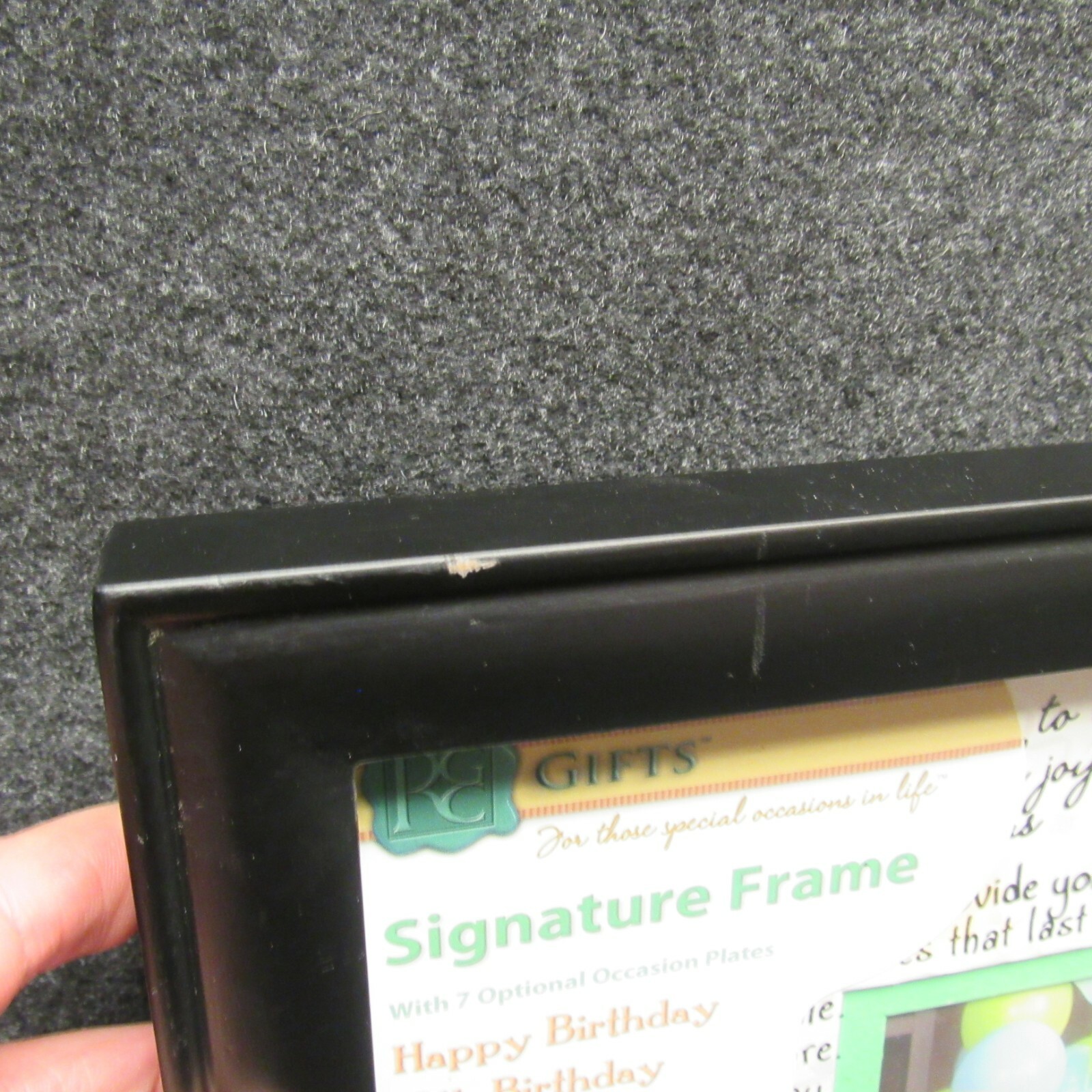 RGC Gifts Happy Birthday Signature Frame 14″ X 11″ Black Frame Holds 6″ X 4″ Pic
