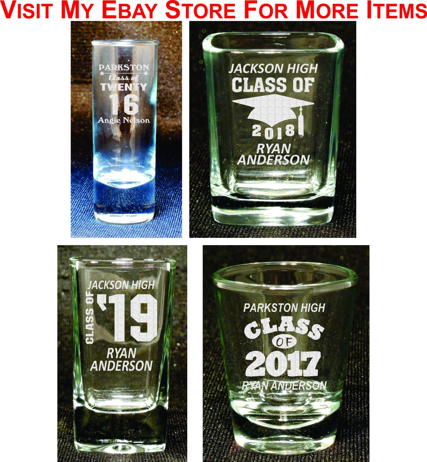 Personalized 20oz Graduation Glass Mug Graduate Class of 2020 Gift Custom Steins