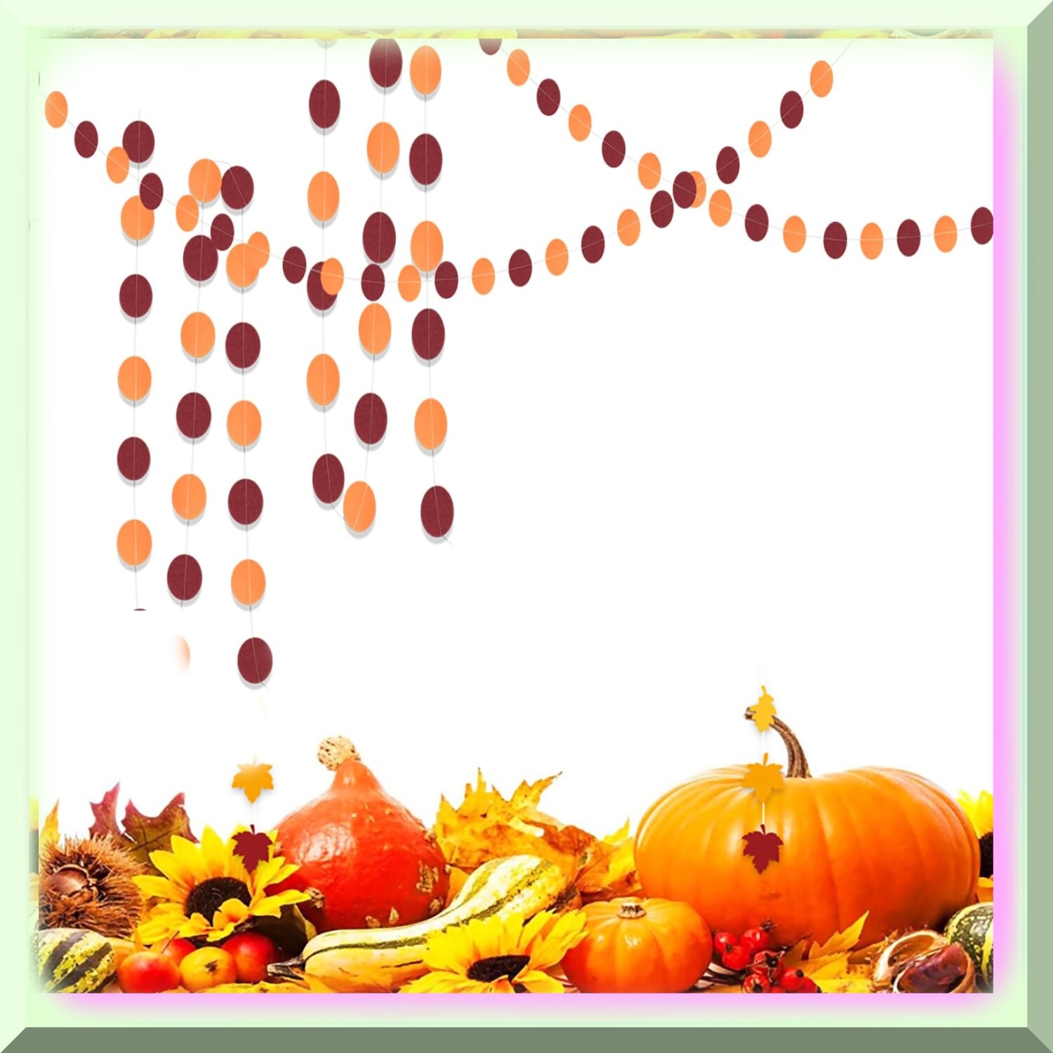 Autumn Fall Decor Burgundy Orange for Events