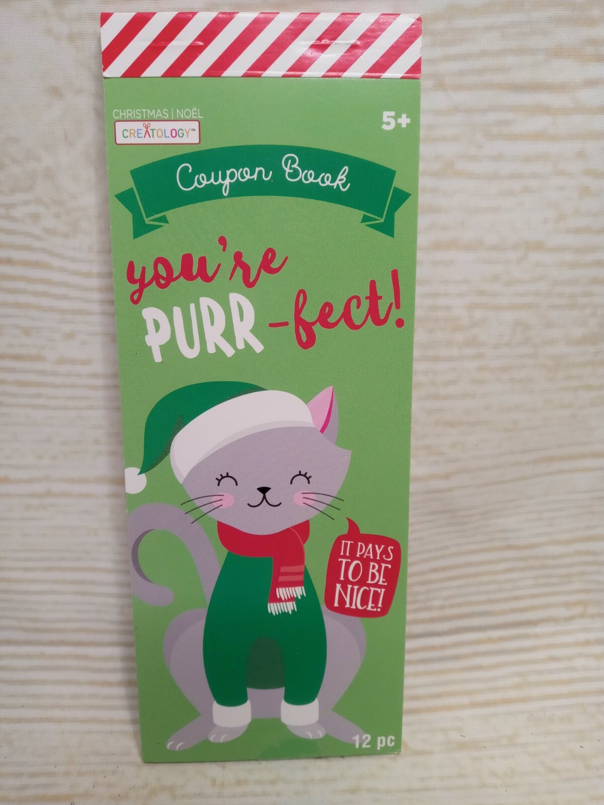 New 12 Kids Reward Book Gift Stocking Stuffers Christmas Winter Holiday Purr Cat