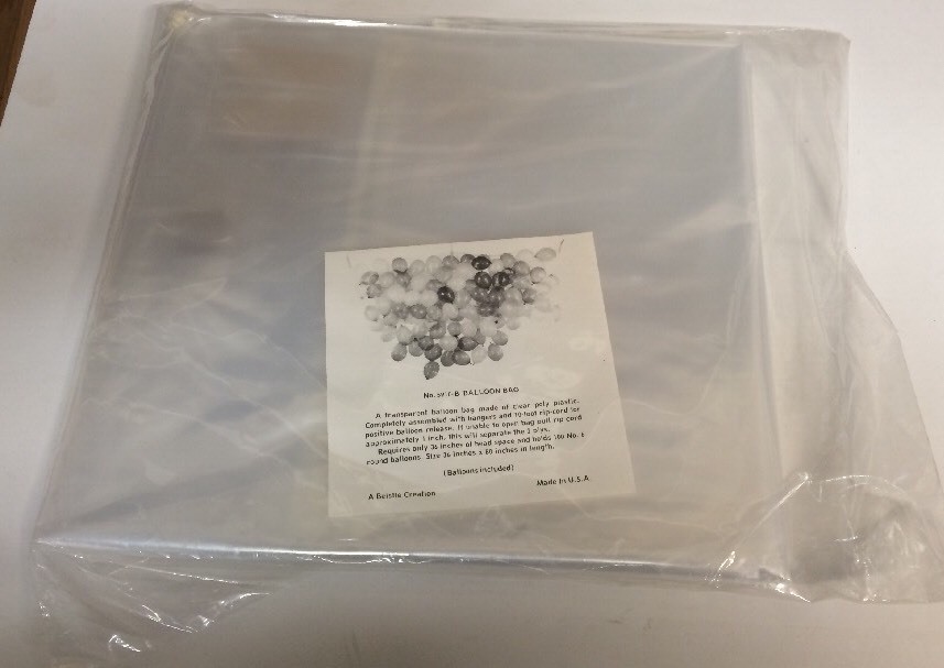 Balloon Drop Bag 36″X 80″ Transparent FREE SHIPPING