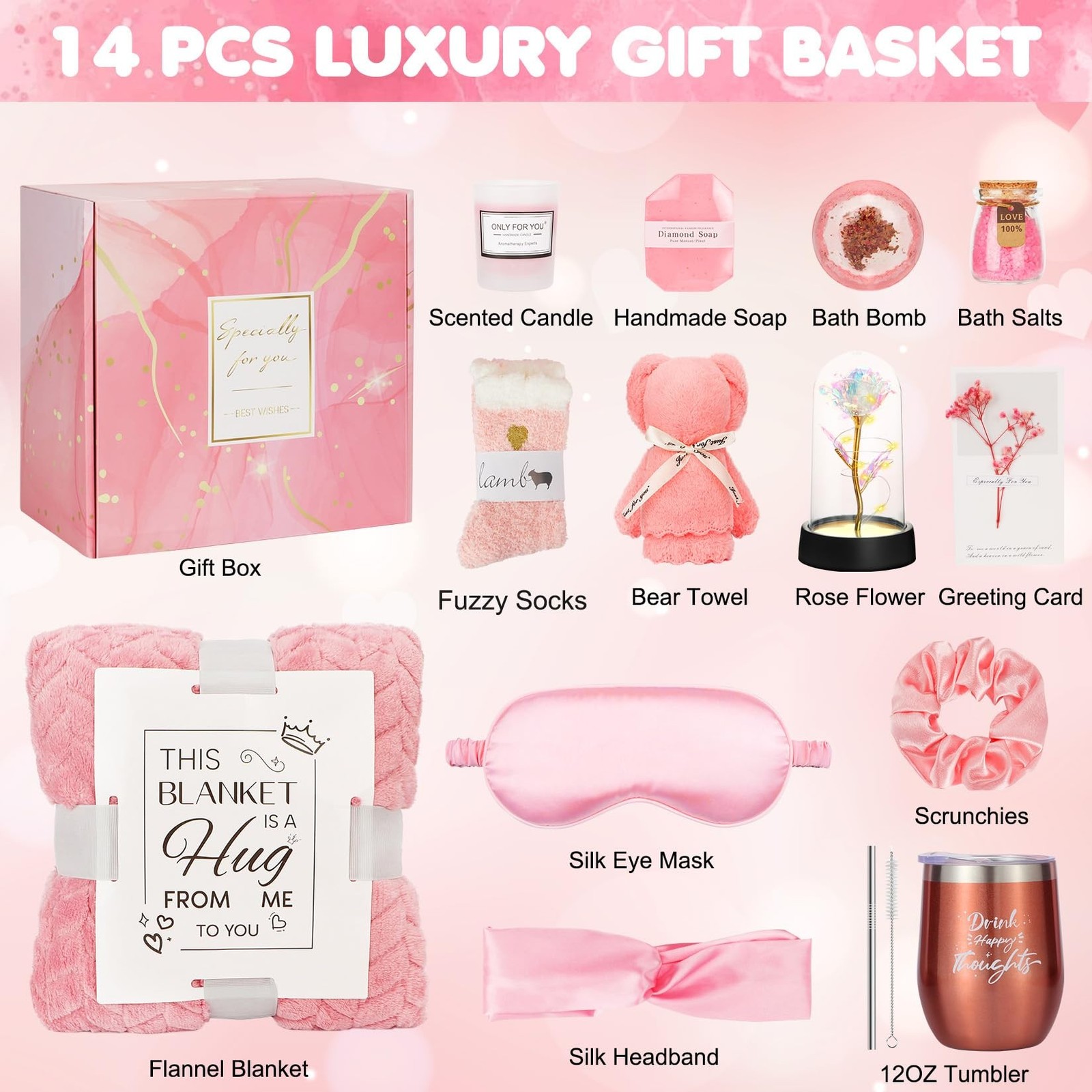 Birthday and Get Well Gifts for Women – Relaxing Spa Care Package With Luxury…