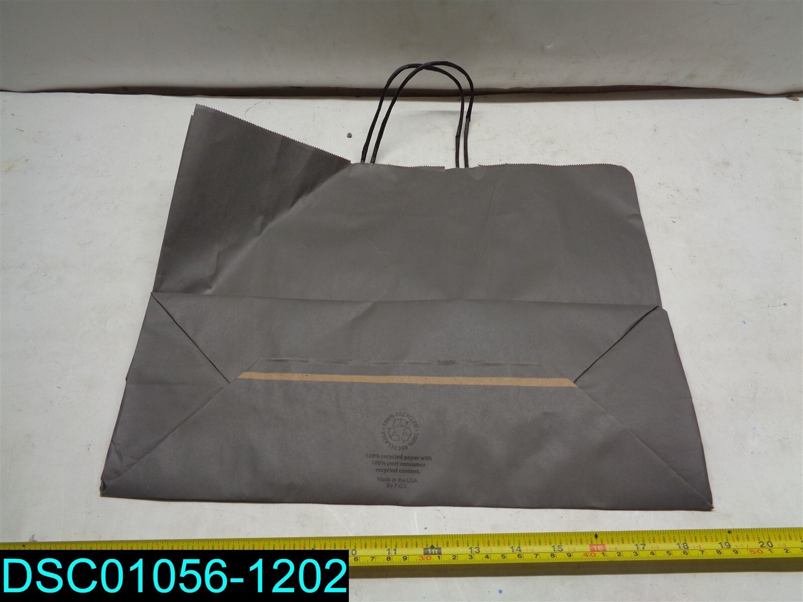QTY=50: GREY Kraft 16″ x 6″ x 12″ Paper Bags
