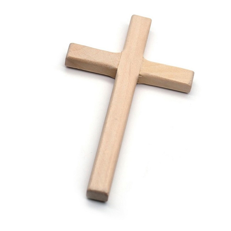 Christian Wooden Cross 12cm(4.7in) Hanging Wall Large Long Crucifix Two CoTTWO