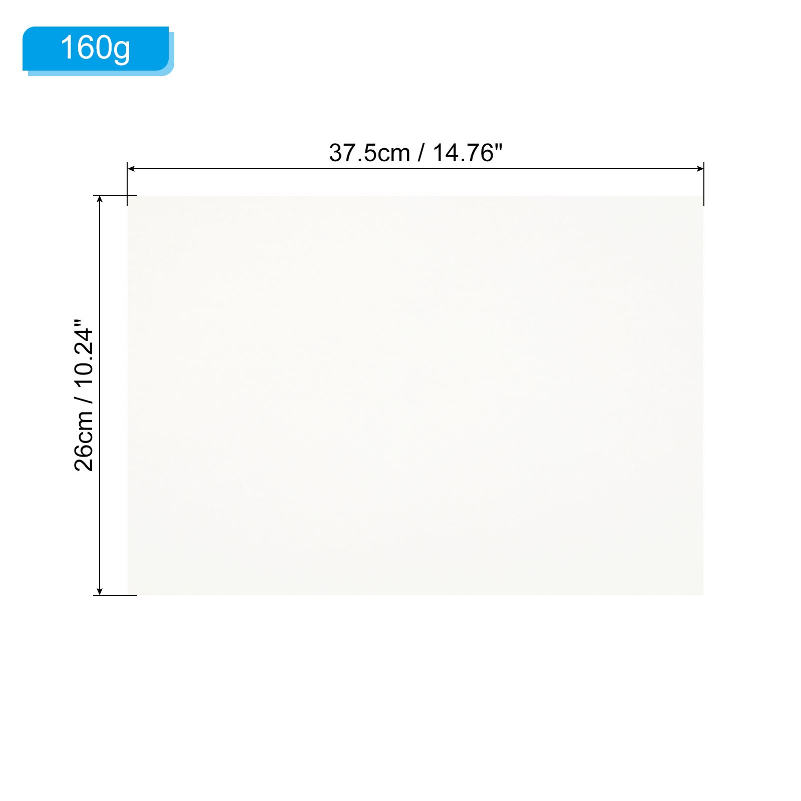 20 Sheets(160g) Sketch Paper, 8K 14.8×10.2″ Blank Artist Sketch Pad, Beige