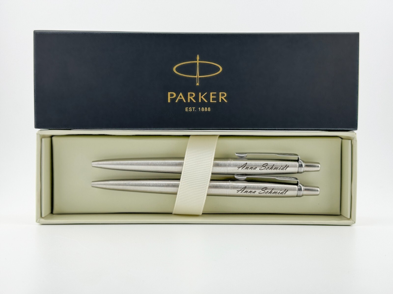 Personalized Engraved Parker IM Ballpoint Pen, Parker Gift Box, Black/Blue Ink