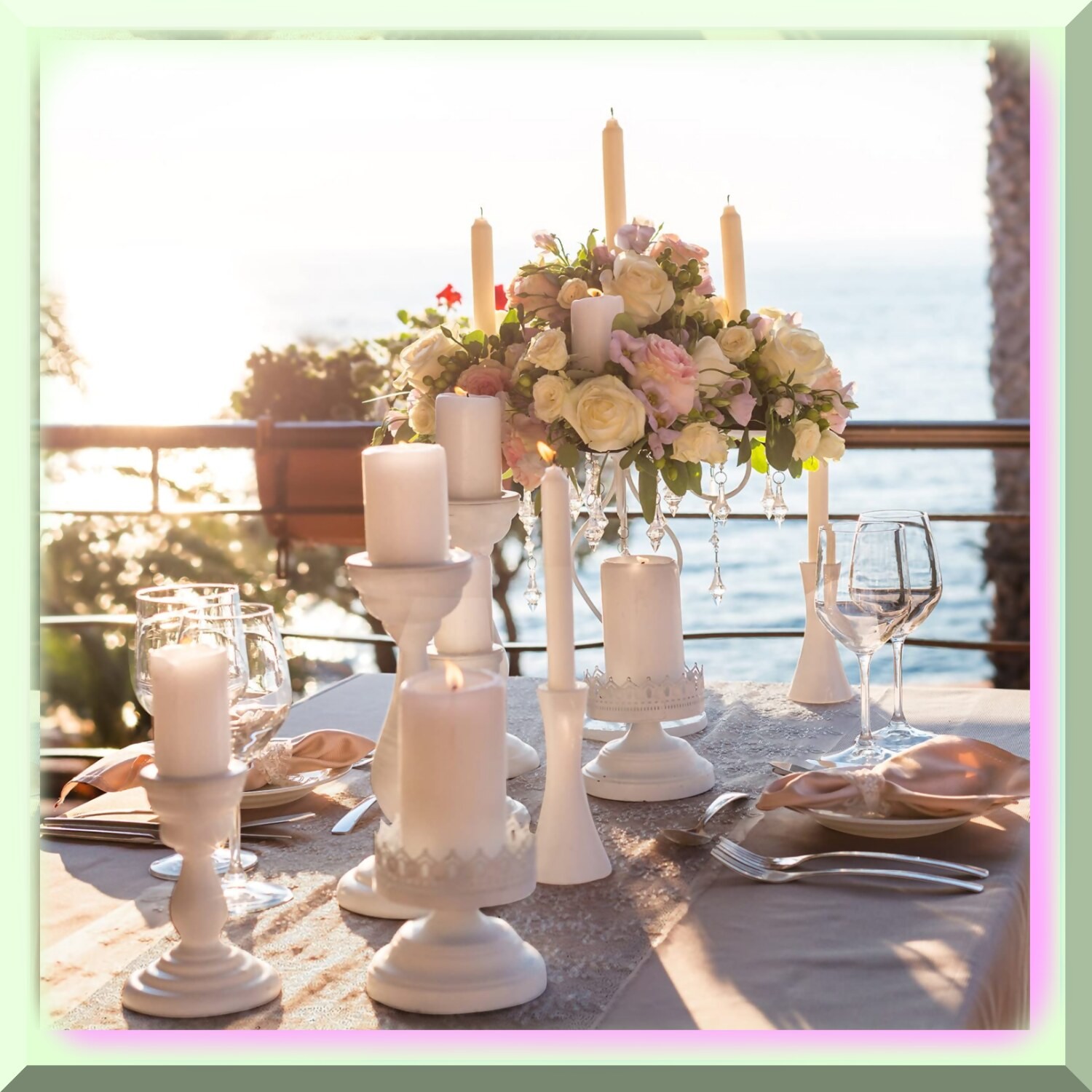 Polka Dot Confetti Table Setting Kit Waterproof Easy Clean
