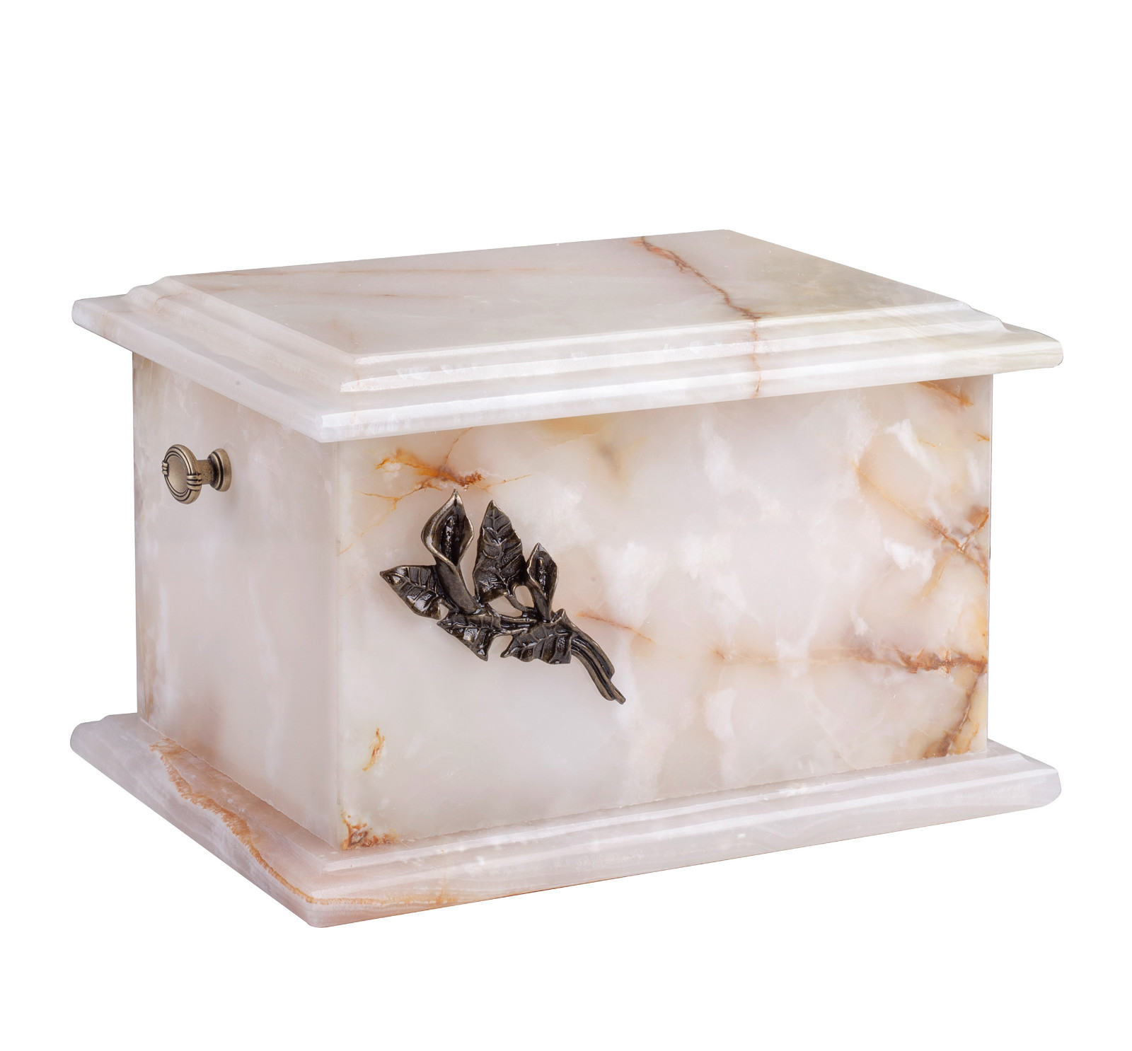 Onyx Adult Cremation Urn for Ashes Funeral urn Unique Stone Memorial Casket ST3