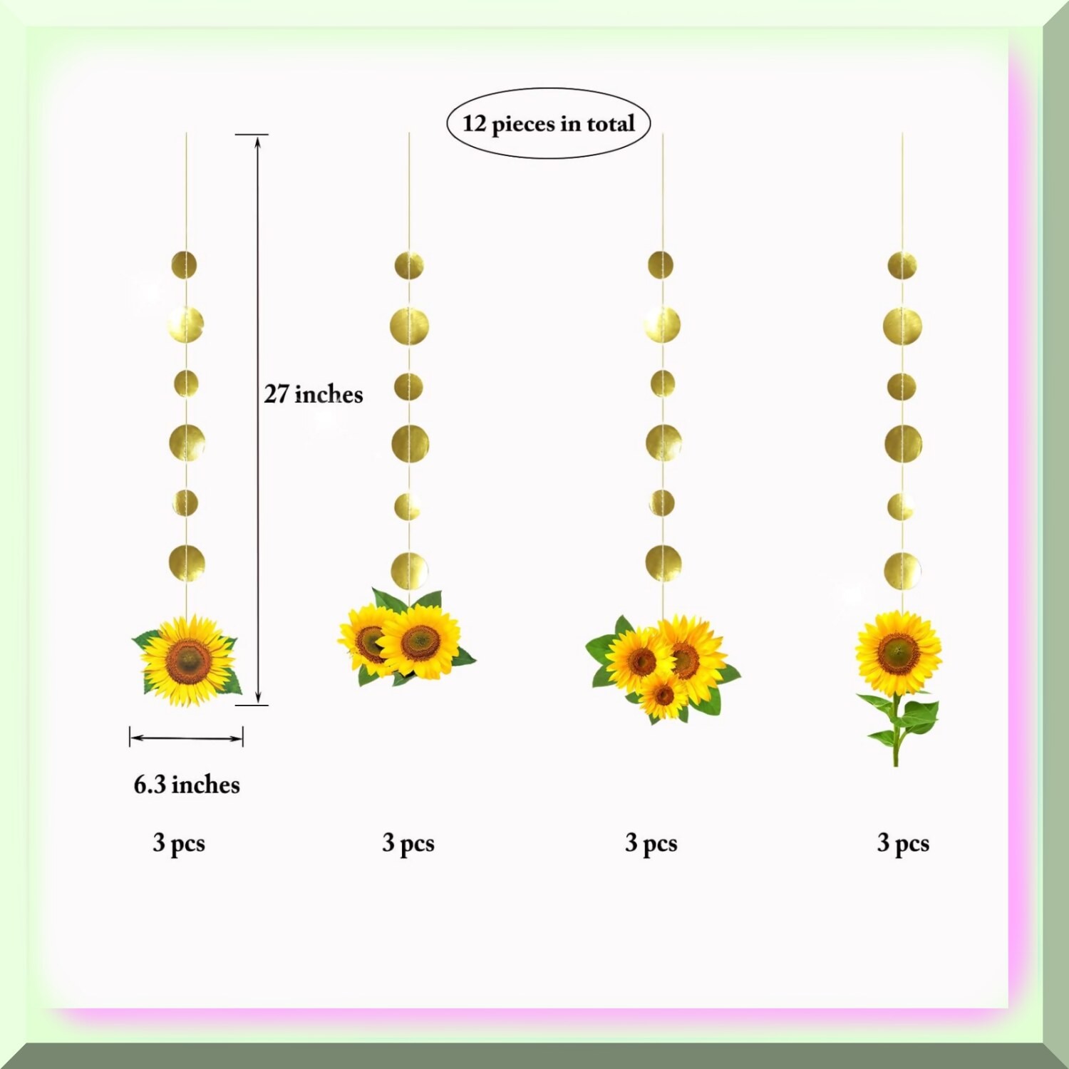 Sunflower Garland Party Decorations Pack
