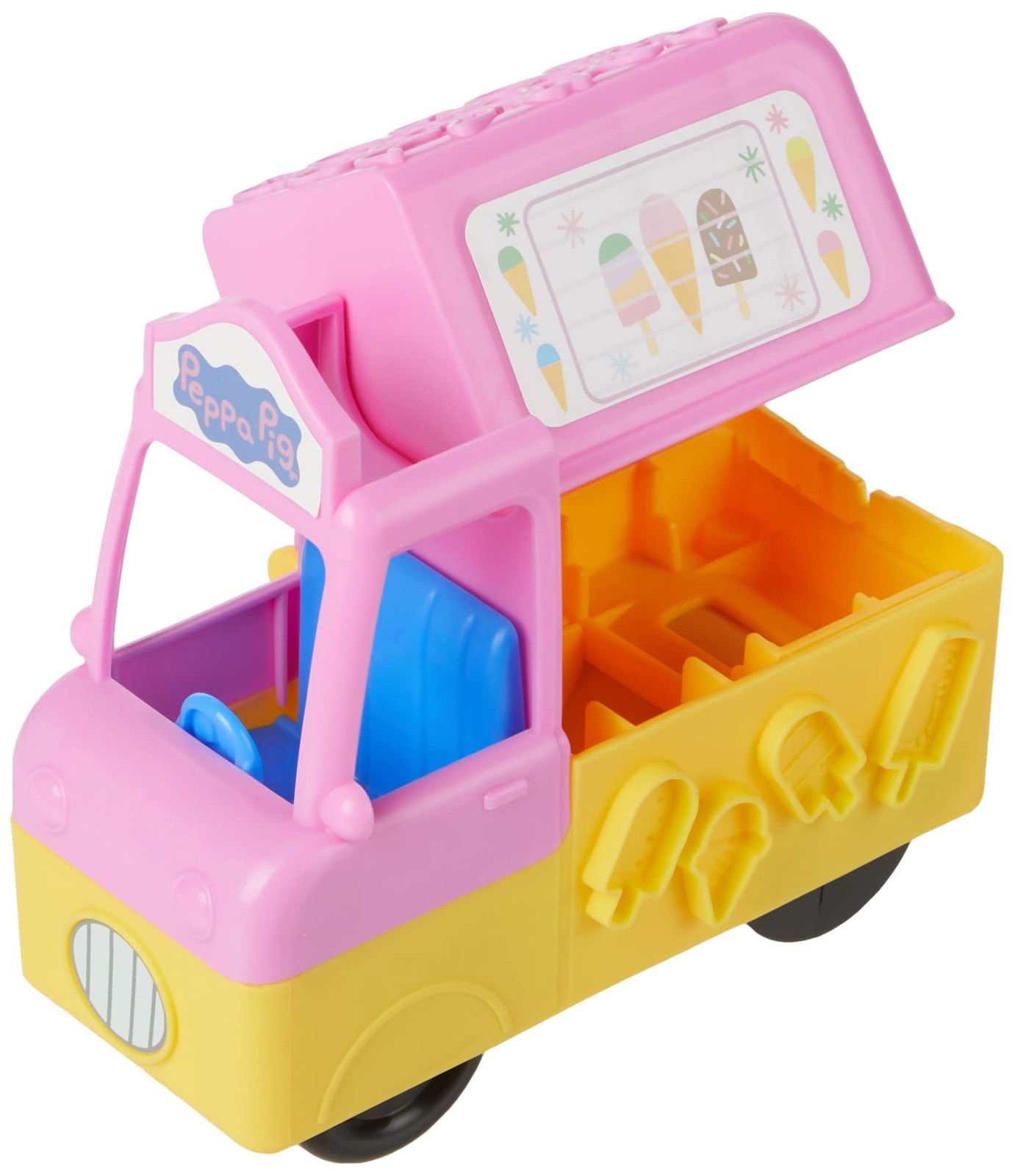 Play-Doh Peppas Ice Cream Playset with Ice Cream Truck, Peppa and George Figure