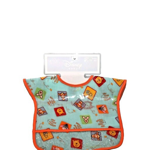NEW IN PACKAGE WINNIE THE POOH DISNEY BABY BIB WITH CRUMB CATCHER TIGGER PIGLET
