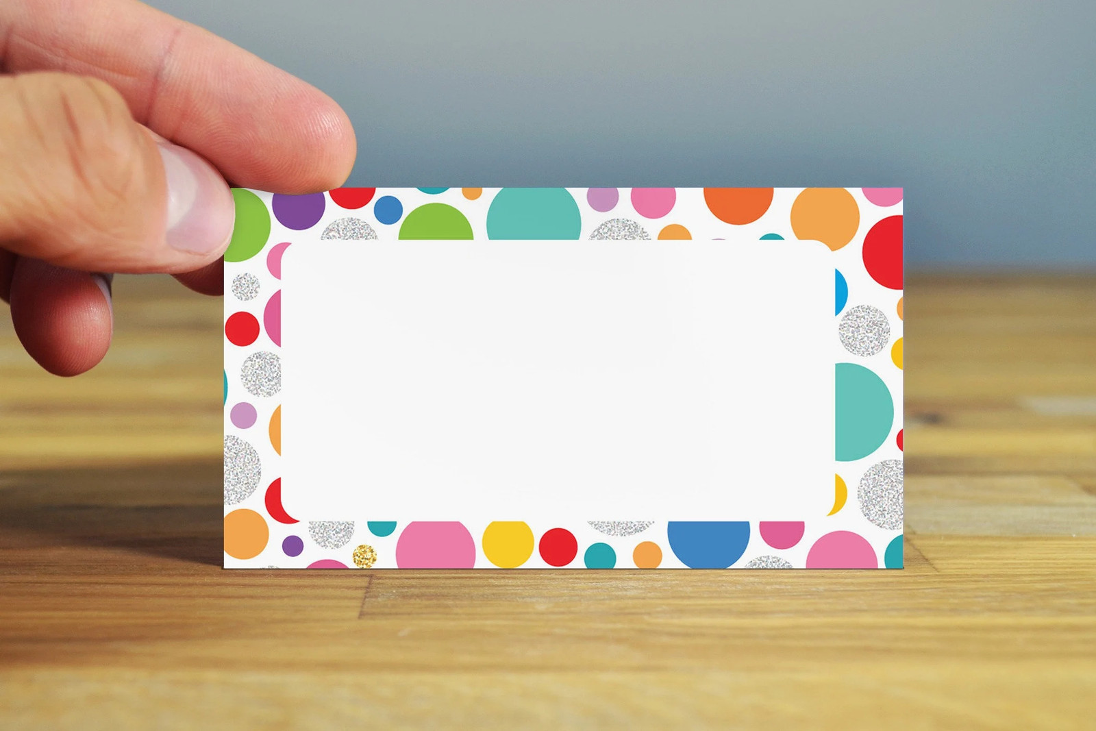 Colorful Dots Happy Birthday Place Cards – 25 Place Cards – Party – B77546