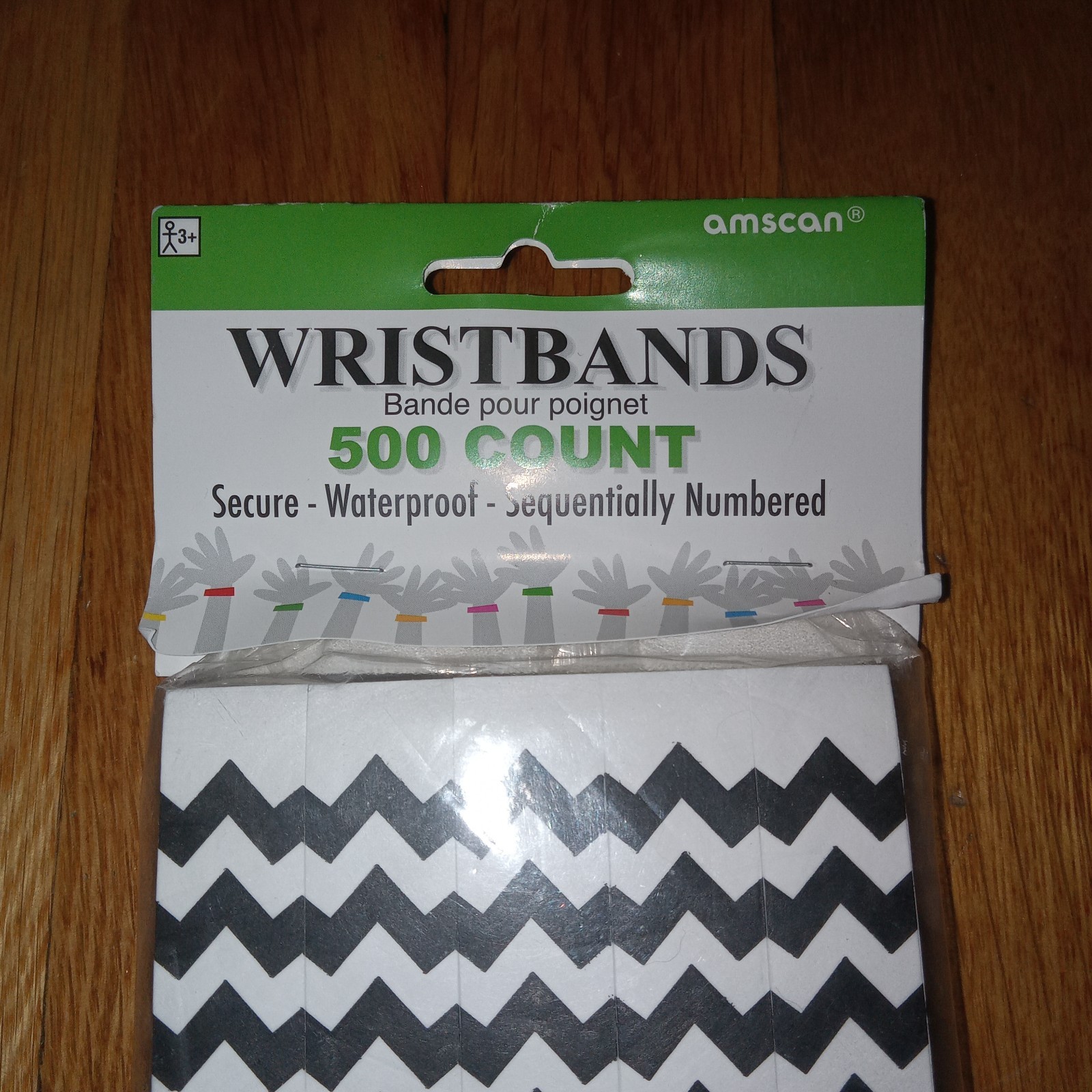 Amscan Tyvek Wristbands 500 Count Concert Events Parties Clubs Crowd Control