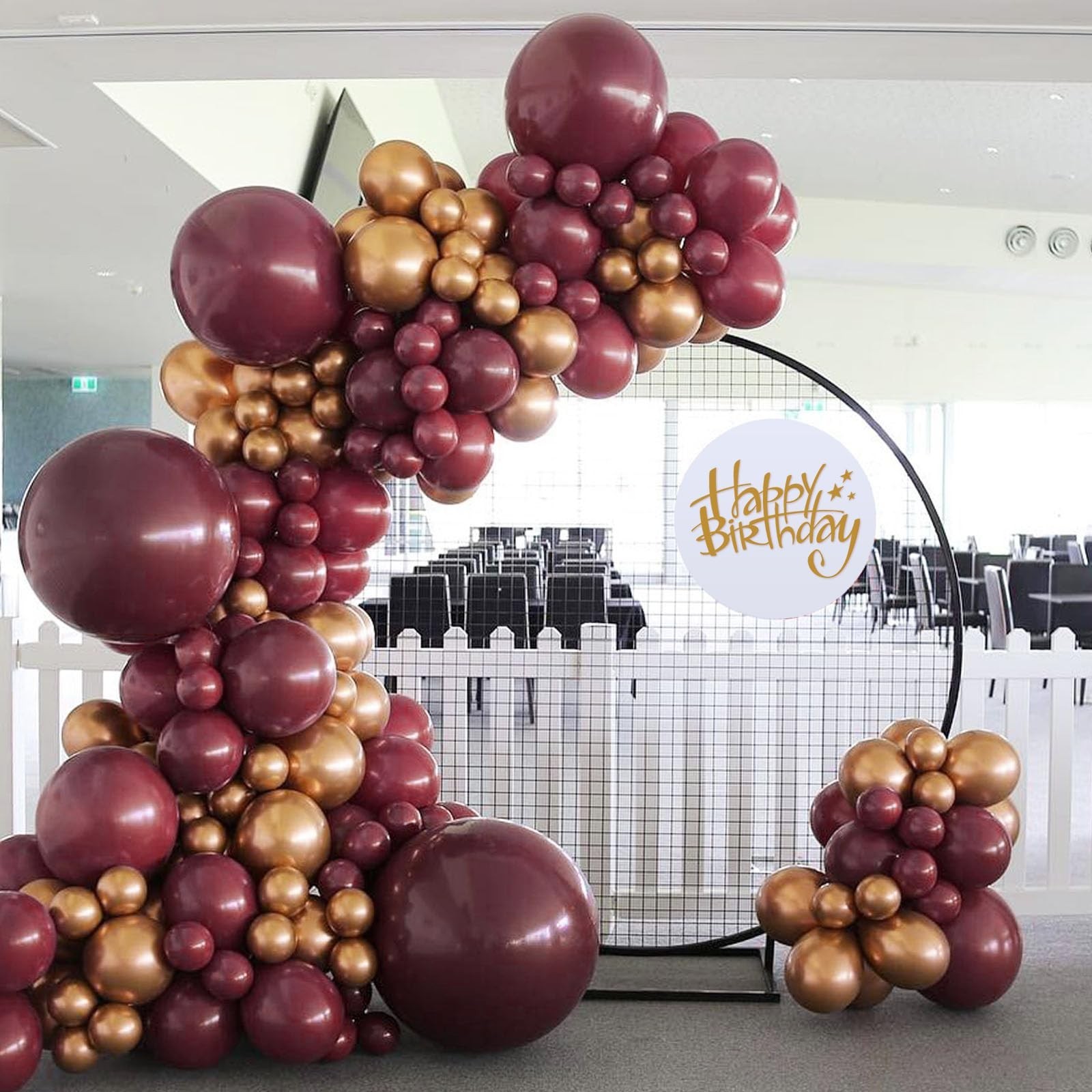 Burgundy Balloons 12 inch, Maroon Balloons 50pcs Party Balloons for Birthday …