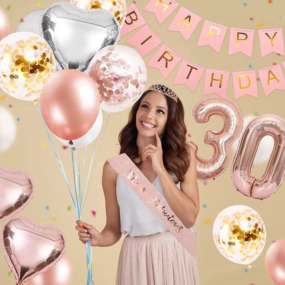 Tiara and Sash Set for Birthday Girls Women Milestone 10th – 40th