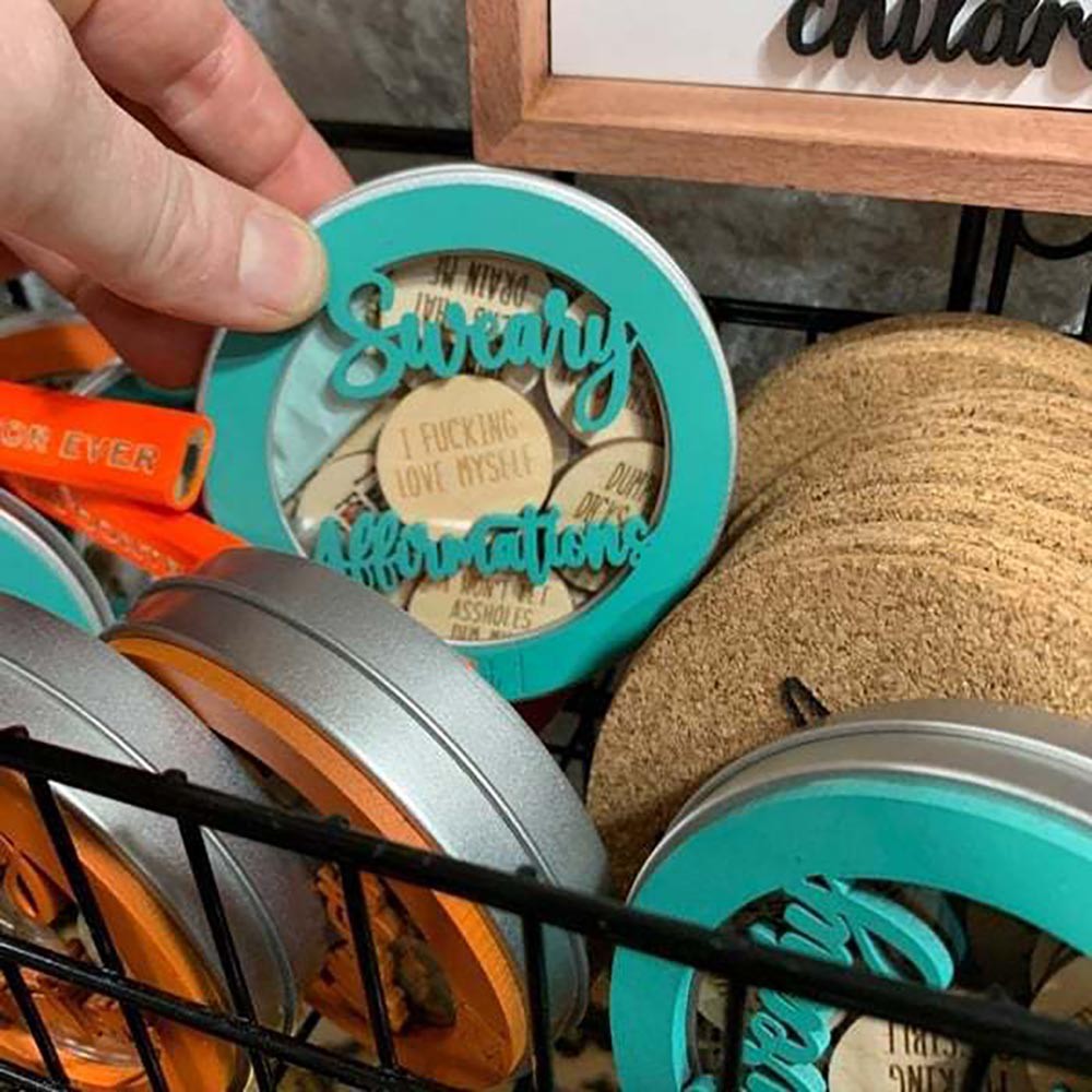 Sturdy Funny Mini Affirmation Coins – Rude Positive Chips Bold Self Care Gift