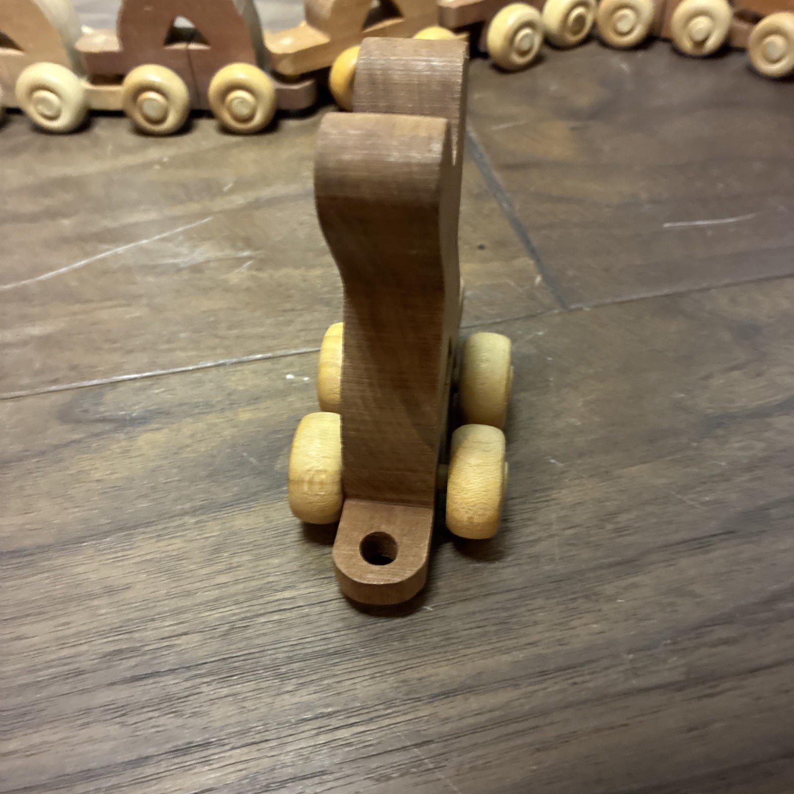 Wooden Wood Train Lot Of 8 The Letter X.