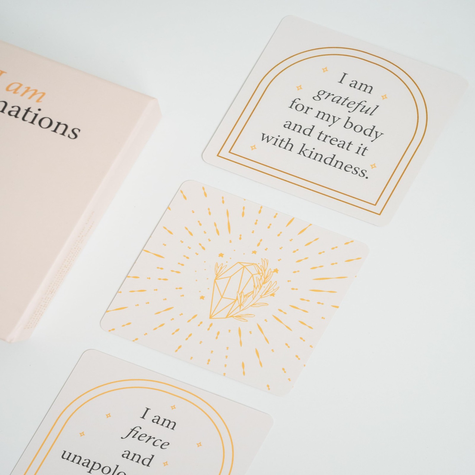 Rennie and Sage I Am Positive Affirmation Cards | 52 Decor 3.5 inches, Paper