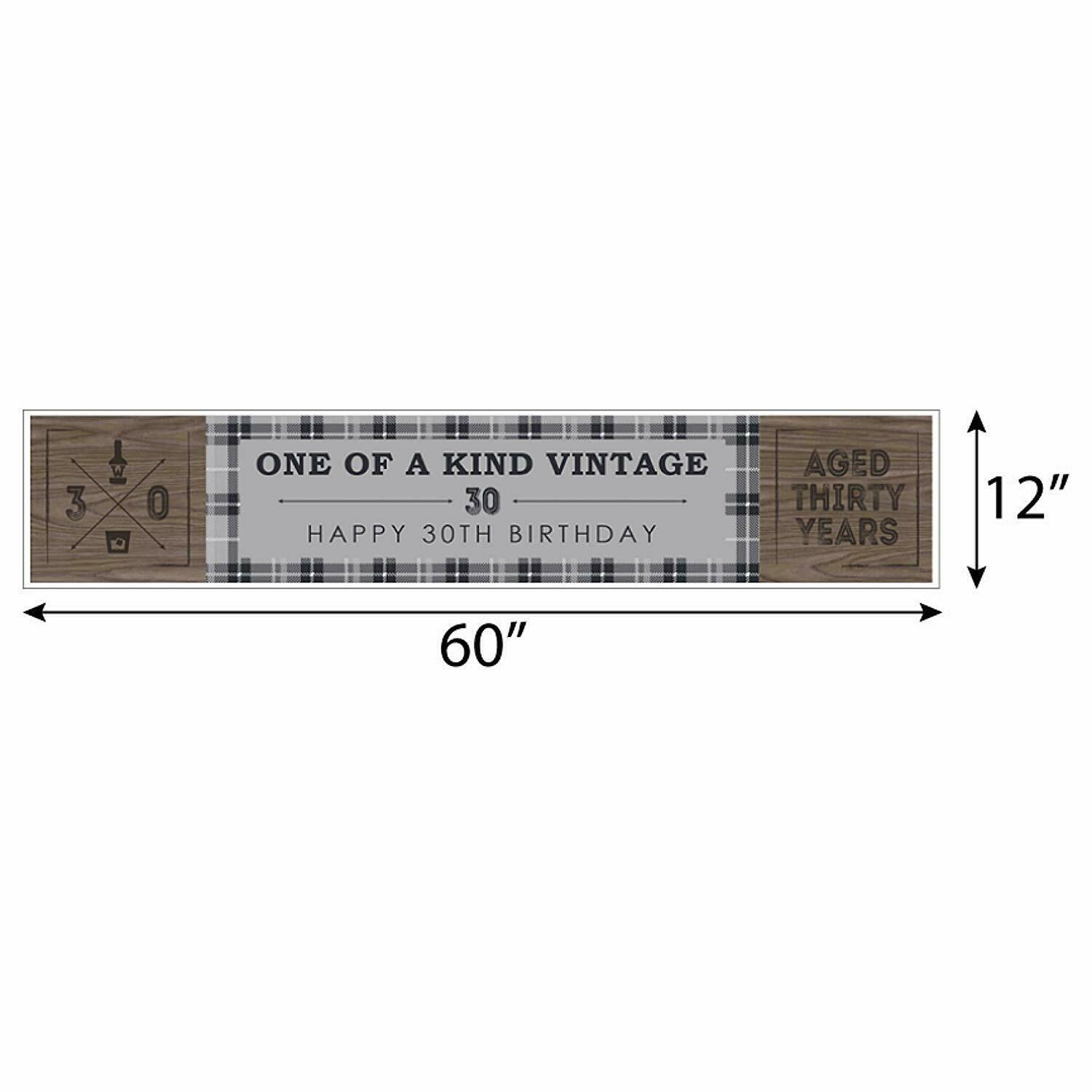 30th Milestone Birthday Party Decorations Party Banner Big Dot of Happiness