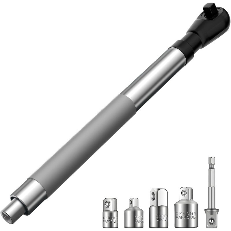 1/2″ Offset Extension Wrench for Electric with Versatile 3/8″, 1/4″ Square Drive