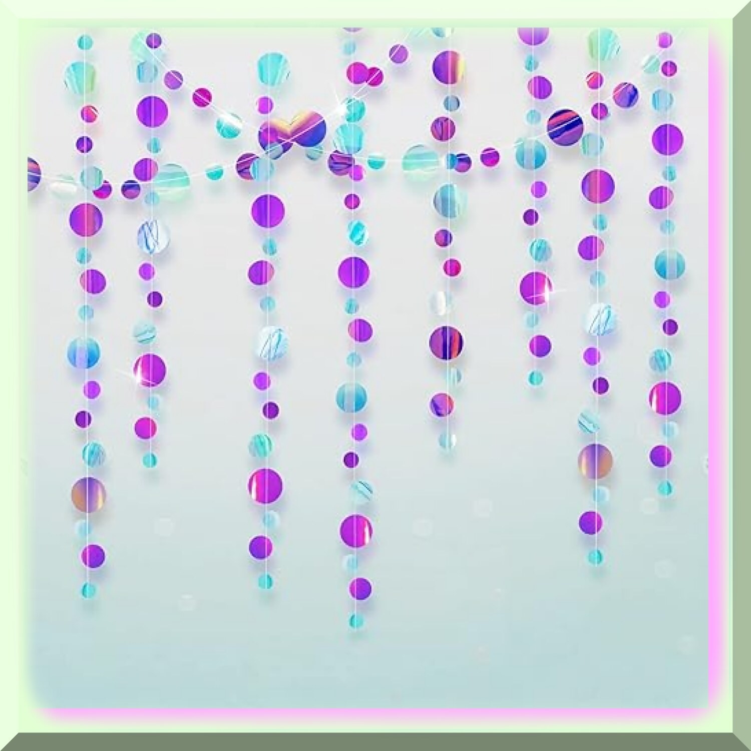 Ocean-Inspired Mermaid Party Bubble Garlands 40ft