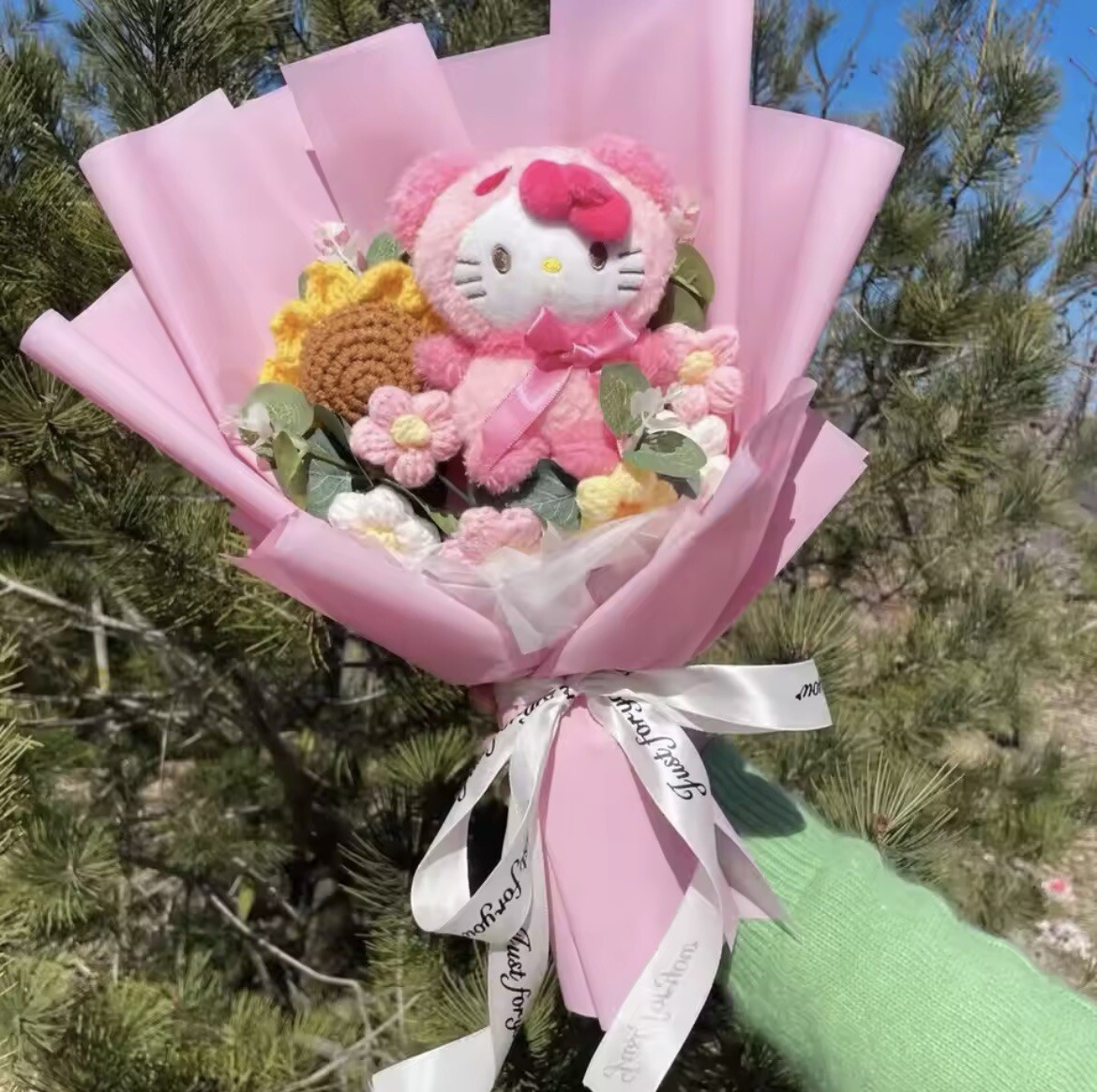 Kawaii Hello Kitty Sanrio Artificial Flower Bouquet Christmas Gift Valentine’s