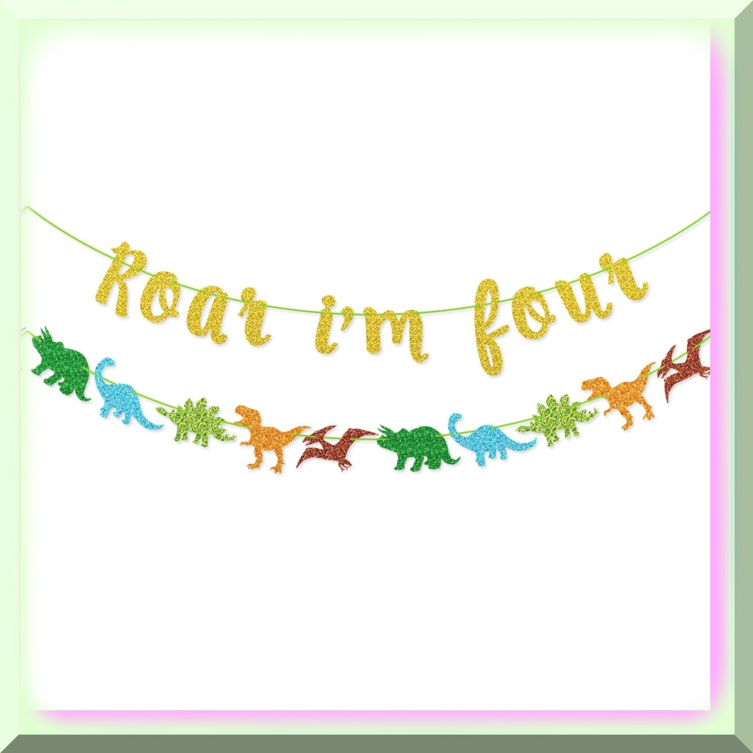 Dinosaur Birthday Banner for Kids’ Party Decor