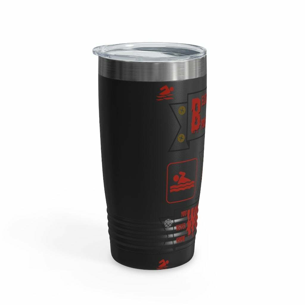 Believing in a Politicain is like swimming with Piranhas 20oz. Thermal Tumbler (