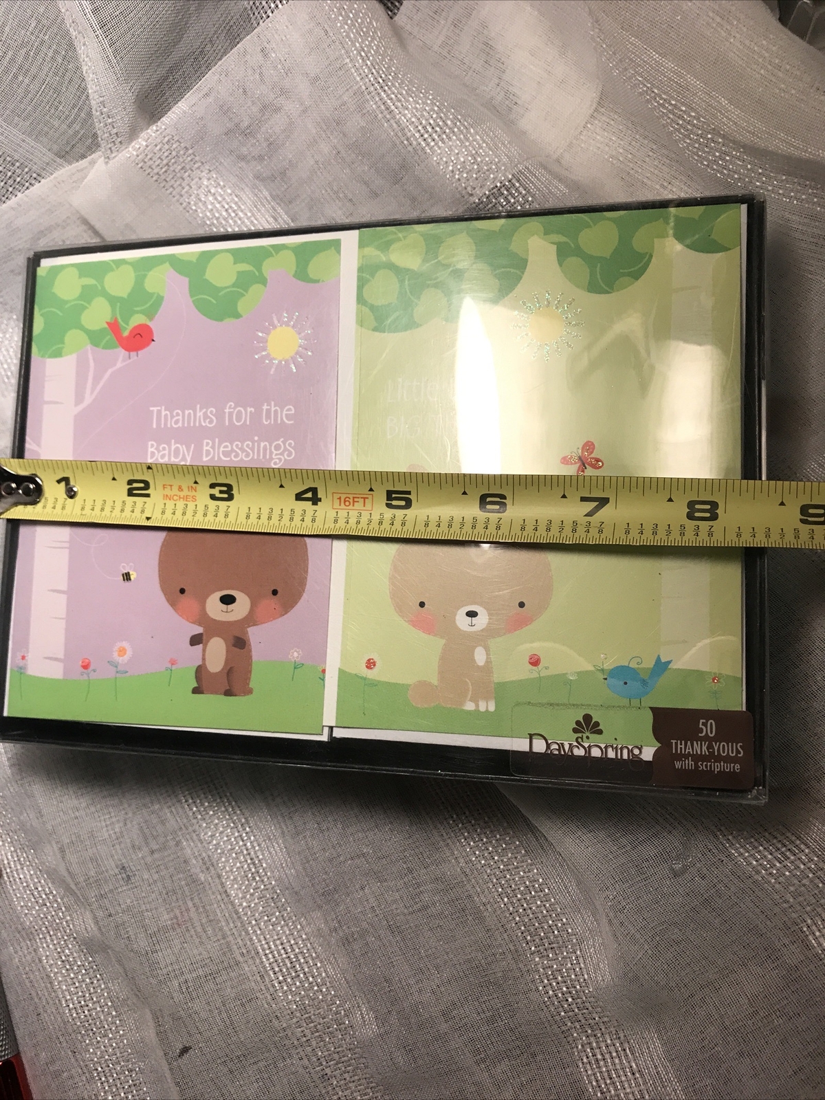 DaySpring NEW Baby Thank You Note Cards + Envelopes 50 Thank-Yous W/ Scripture