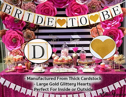 One Mecara BACHELORETTE & BRIDAL SHOWER PARTY DECORATIONS KIT Bride To Be – Sash