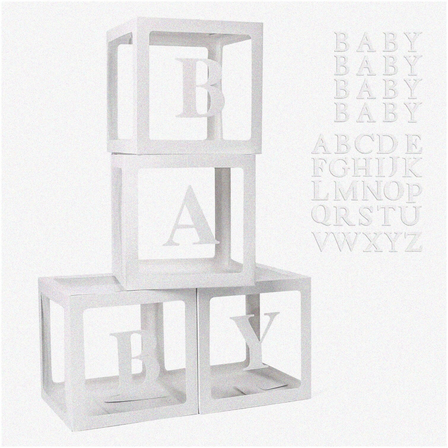 42pc Baby Shower Letter Balloon Box Set