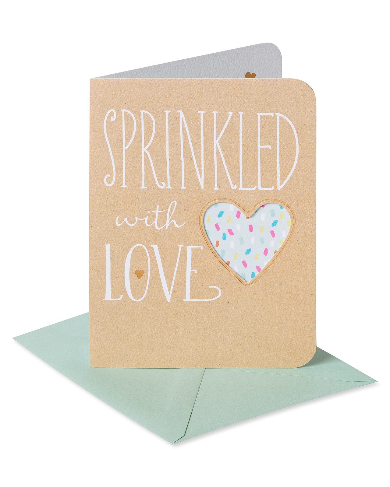 American Greetings Baby Shower Card (Smiles 4.375 x 5.9375 inches, Light Teal