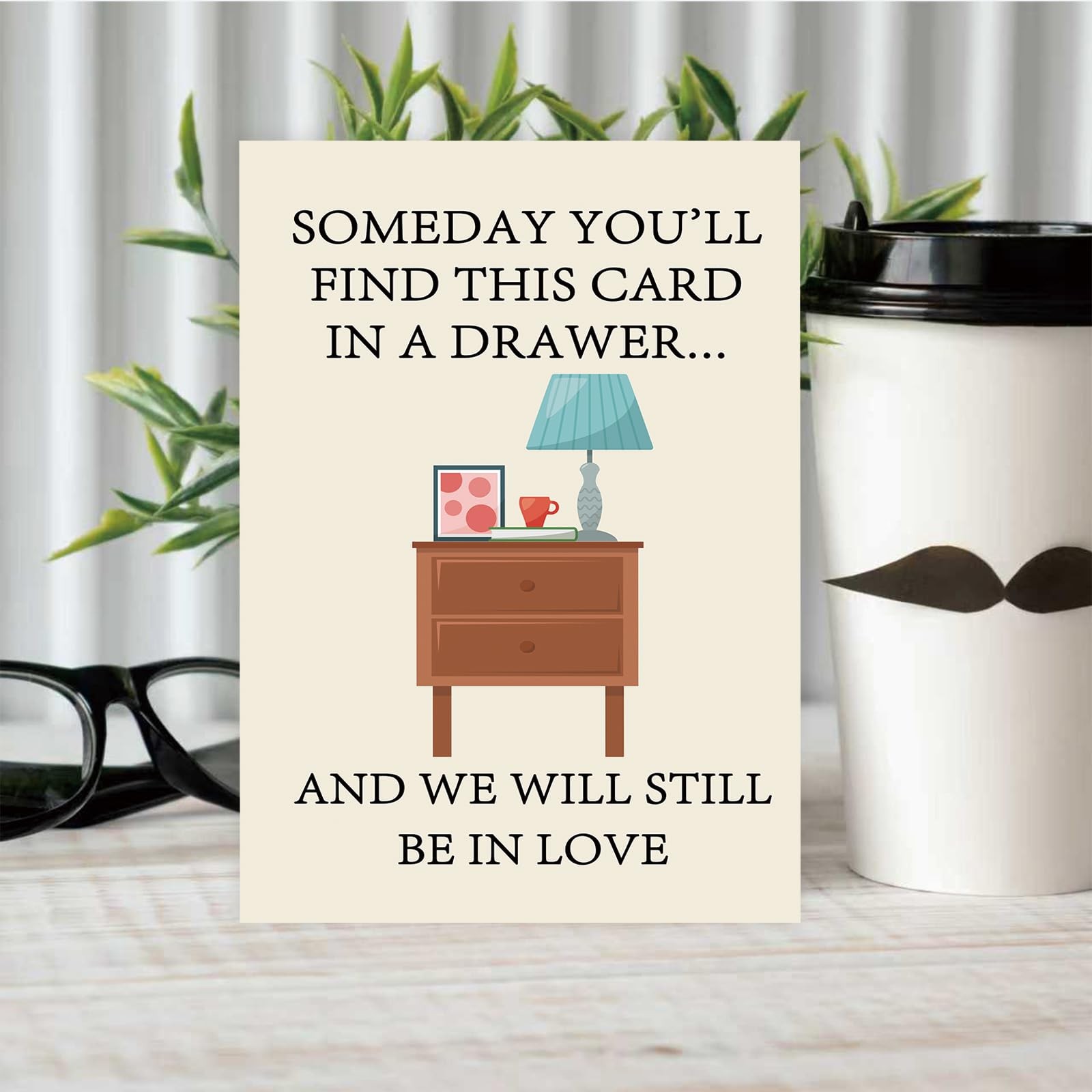 Zyulin Romantic Fathers Day Card Gifts for Husband 8 x 5.3 inches, ZY399