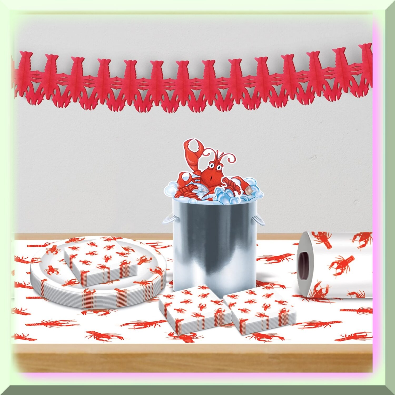 Mardi Gras Lobster 3D Cardstock Centerpieces Set of 2