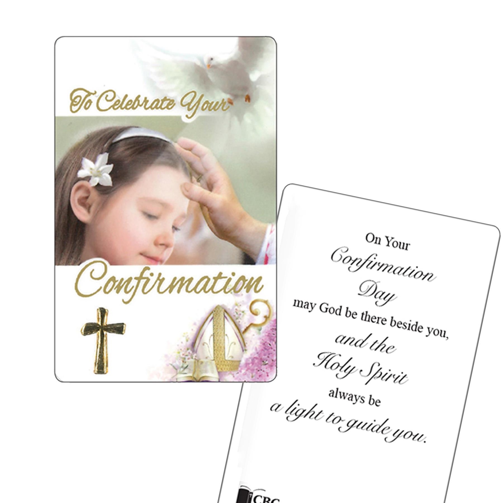 Confirmation Rosary Beads and Prayer Card Gift Set – Girl F6054/CRY