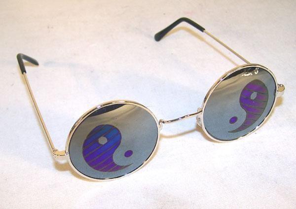 MIRROR REFLECTION YIN YANG SUNGLASSES sun246 new fun unisex glasses zen