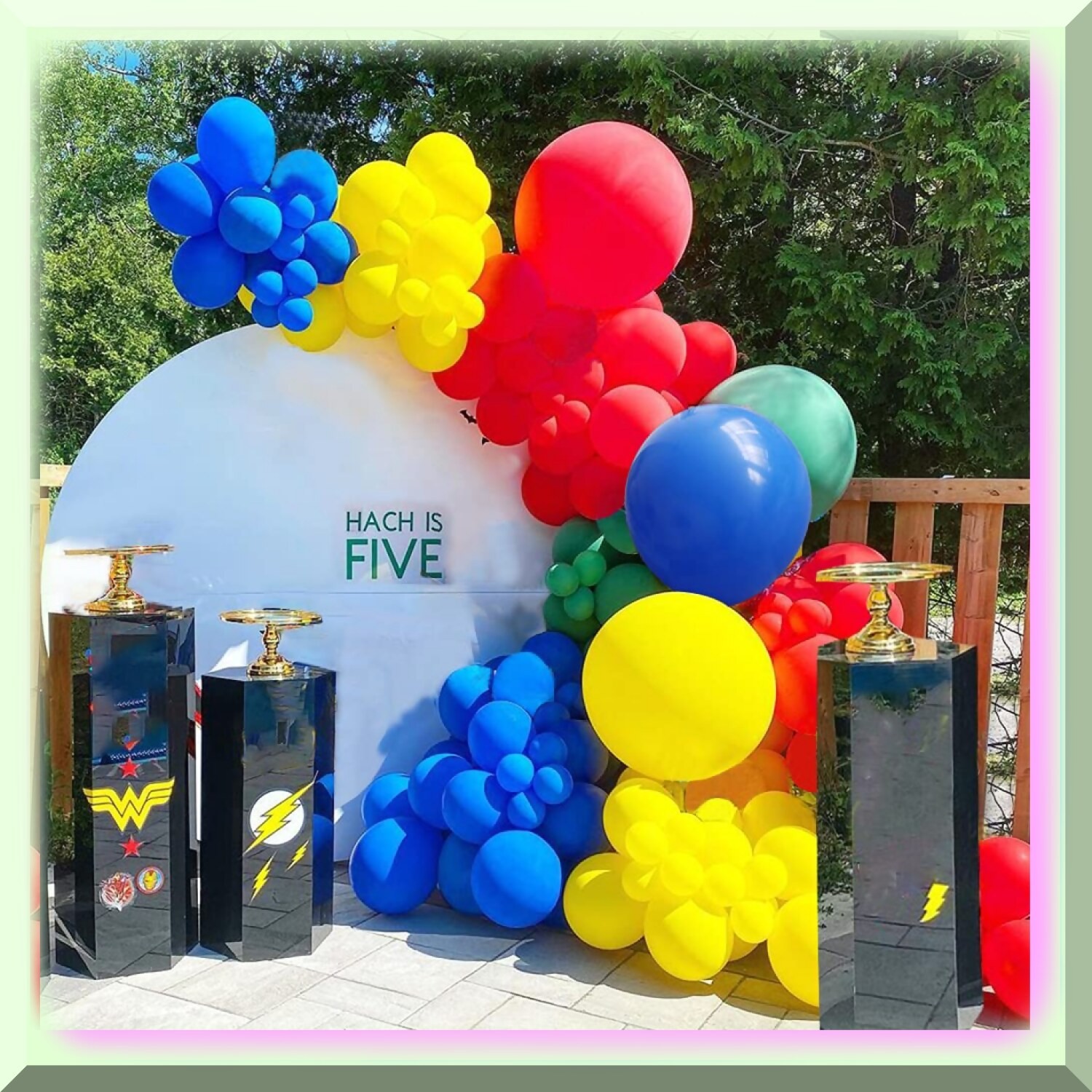 Superhero Balloon Garland Kit for Party Decor