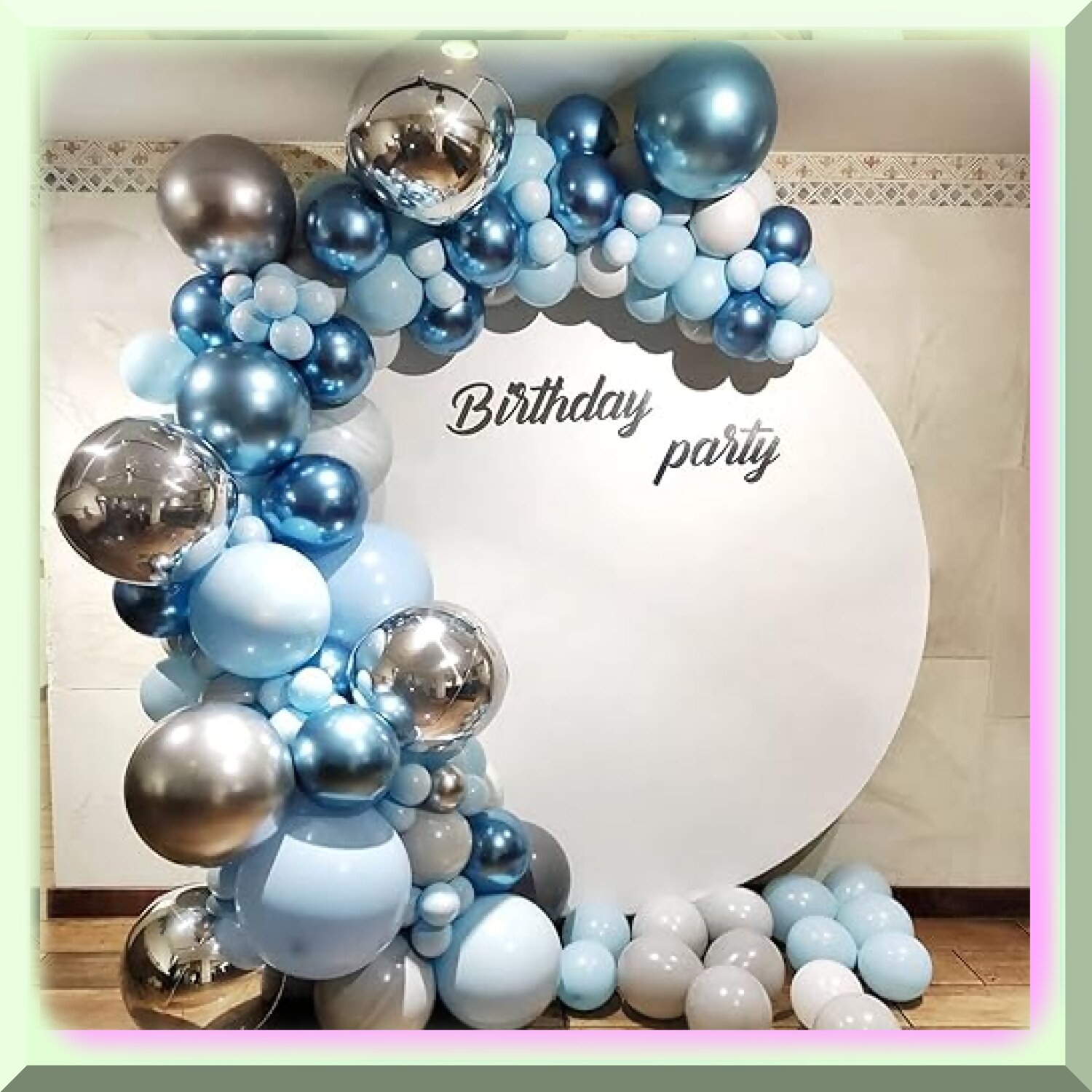 Blue Balloon Garland Kit for Celebrations