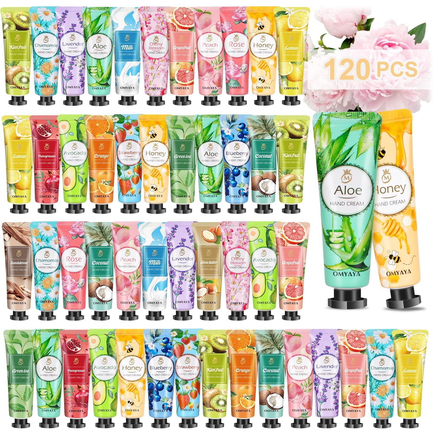 KIYTARBOO 120 Pack Bulk Lotion, Teacher Appreciation 1 Ounce (Pack of 120)