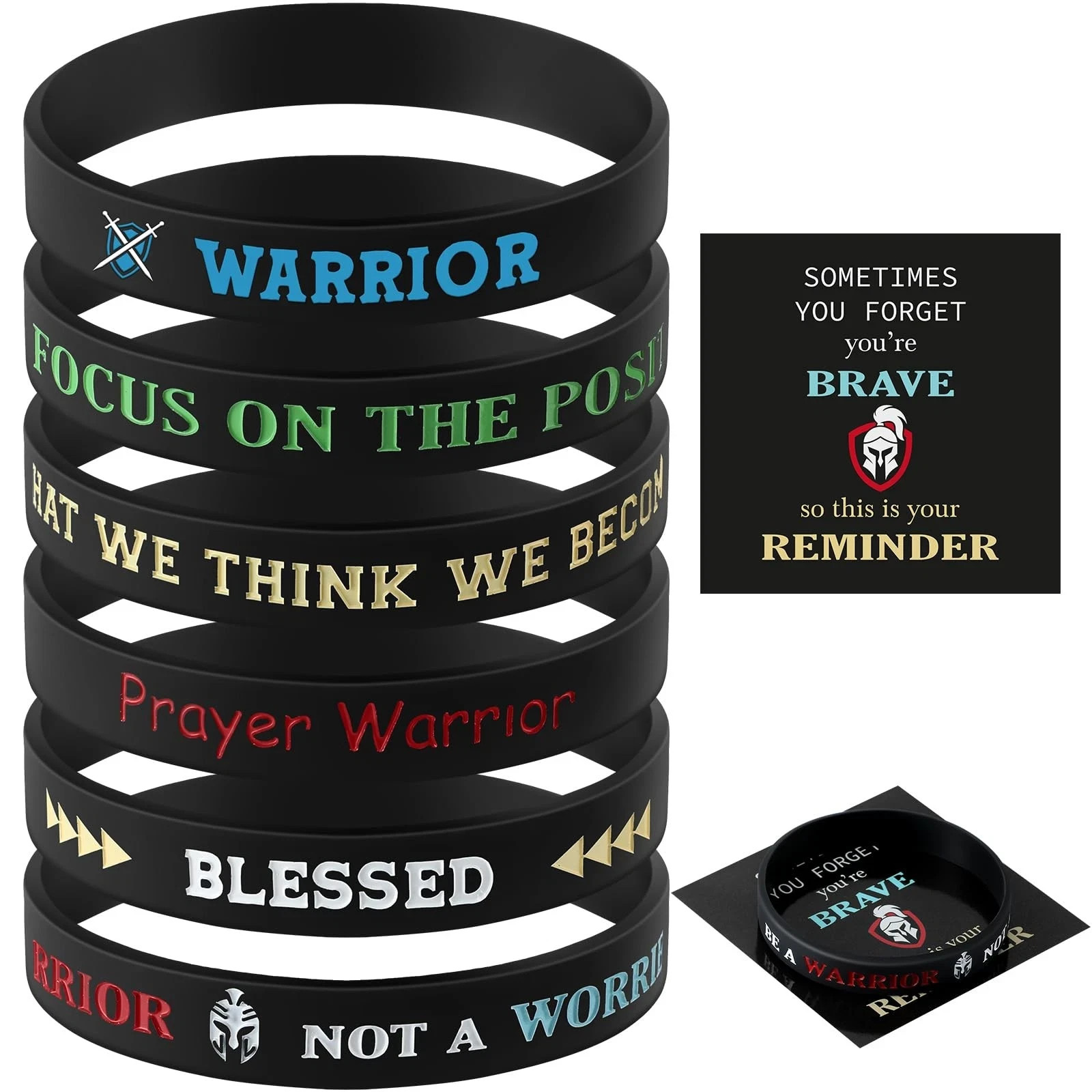 Inspirational Silicone Bracelets Rubber Bands Wristbands