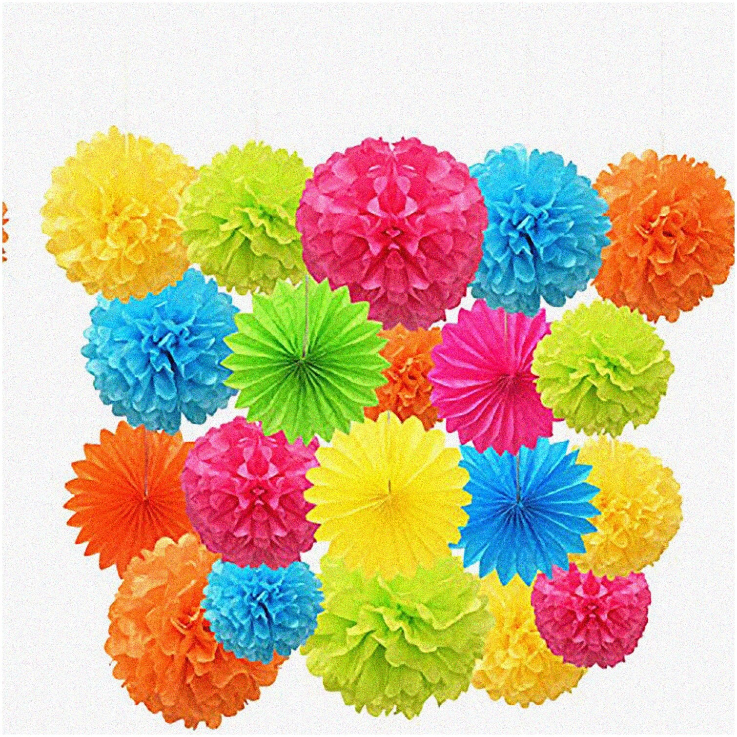 Colorful Paper Decorations for Celebrations