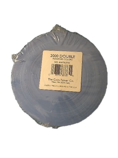 Raffle Tickets 2000 Double Blue By The Coin Tainer Co Made In USA Factory Sealed