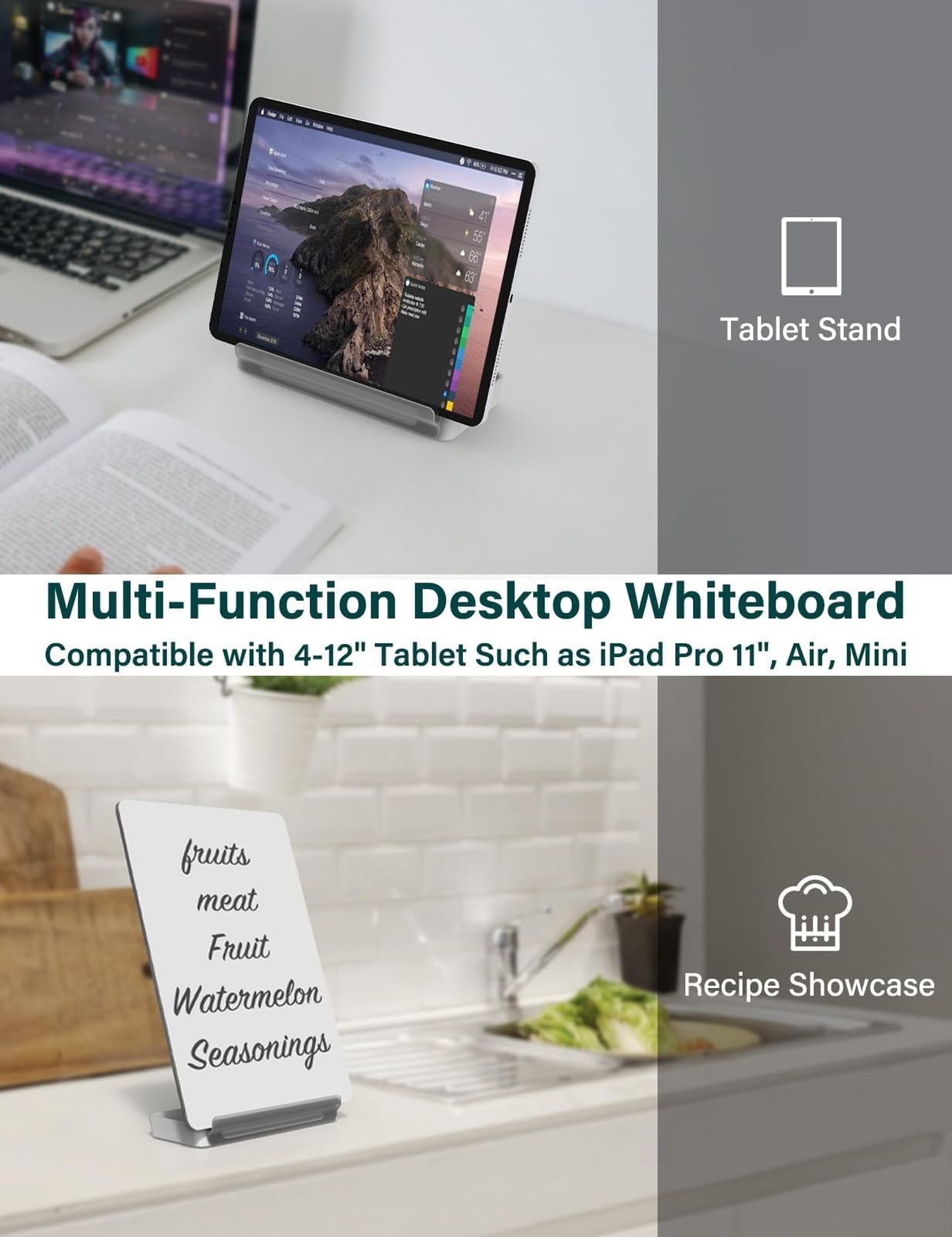 Yagee Desktop Whiteboard with Storage, Dry Erase Board with Phone &… Fast Ship