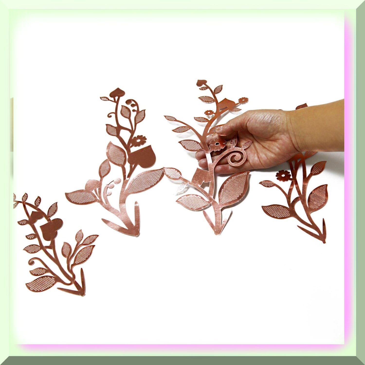 Rose Gold Leaf Decorations for Celebrations